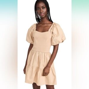 Endless Rose Women's Mix-Media Mini Dress with Corset Detail